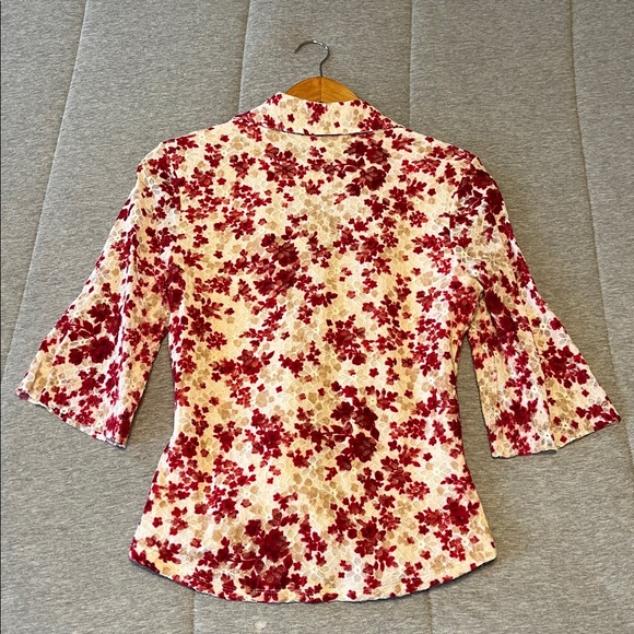 INC International Concepts Floral Lace Blouse - Picture 4 of 10